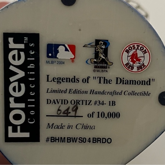 DAVID ORTIZ Bobblehead Boston Red Sox 2004 World Series Champions Big Papi MLB - Picture 12 of 14